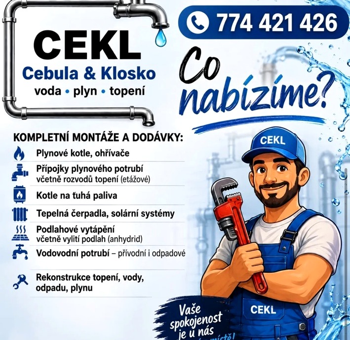 Přehled služeb CEKL Instalatérství